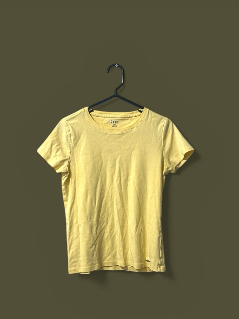 DKNY Lemon Yellow Crewneck Tee